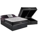 Cama Box Baú Queen: Colchão Molas Ensacadas Anjos MasterPocket Fort Flex + Base CRC Suede Gray(158x198)