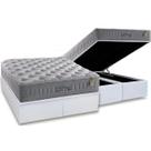 Cama Box Baú Queen: Colchão Molas Ensacadas Anjos MasterPocket Soft Dream + Base CRC Courano White(158x198)