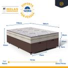 Cama Box Baú Queen Colchão Molas Ensacadas Hellen Luxury