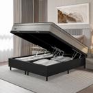 CAMA BOX BAÚ QUEEN + COLCHÃO MOLAS ENSACADAS NEW LONDRES UMAFLEX (158x198x72CM) CINZA BOX PRETO CAMA BOX BAÚ QUEEN + COLCHÃO MOLAS ENSACADAS NEW LONDRES UMAFLEX (158x198x72CM) CINZA BOX PRETO