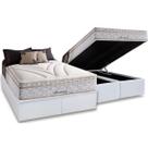Cama Box Baú Queen: Colchão Molas Herval Maxspring American + Base CRC Courano White(158x198) Cama Box Baú Queen: Colchão Molas Herval Maxspring American + Base CRC Courano White(158x198)