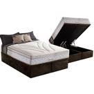 Cama Box Baú Queen: Colchão Molas Herval Maxspring American + Base CRC Suede Brown(158x198)