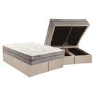 Cama Box Baú Queen: Colchão Molas MasterPocket Ensacadas Paropas Texture + Base CRC Suede Clean(158x198) Cama Box Baú Queen: Colchão Molas MasterPocket Ensacadas Paropas Texture + Base CRC Suede Clean(158x198)