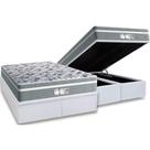 Cama Box Baú Queen: Colchão Molas Probel MasterPocket Ensacadas ProDormir Evolution + Base CRC Courano White(158x198)