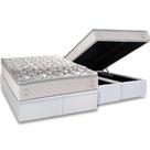 Cama Box Baú Queen: Colchão Ortopédico Herval AG65 Santorini C1604 + Base CRC Linhão White (158x198)