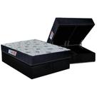 Cama Box Baú Queen: Colchão Ortopédico Orthoflex Sogni Unic Face + Base CRC Courano Black (158x198)