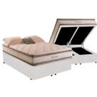 Cama Box Baú Queen com Colchão Herval Big Class Molas Conforclass 158x198x75cm MS