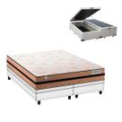 Cama Box Baú Queen e Colchão Smart Milano Molas Ensacadas Cama Box Baú Queen e Colchão Smart Milano Molas Ensacadas