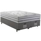 Cama Box Baú Queen, Molas Maxspring Herval Detroit, 85x158x198 cm