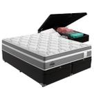 Cama Box Baú Queen Preto + Colchão Berlim Molas Ensacadas Probel Cama Box Baú Queen Preto + Colchão Berlim Molas Ensacadas Probel