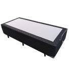 Cama Box Baú Solteirão AColchoes Poliéster Preto 41x96x203 Cama Box Baú Solteirão AColchoes Poliéster Preto 41x96x203