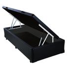 Cama Box Baú Solteirão AColchoes Sintético Preto 49x96x203