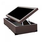 Cama Box Baú Solteirão NK Camas Sintético Marrom 41x96x203