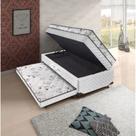 Cama Box Baú Solteiro 3 em 1 Auxiliar Bicama 88X188X40 cm