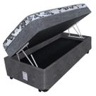Cama Box Baú Solteiro 88 Conjugado de Espuma Suede Cinza