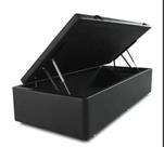 Cama Box baú solteiro 88x188 Sintético preta Cama Box baú solteiro 88x188 Sintético preta