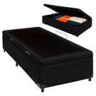 Cama Box Bau Solteiro Blindado Nature 78x188