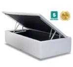 Cama Box bau solteiro branco