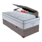 Cama Box Baú Solteiro Cinza e Colchão Freedom Molas Ensacadas Ortobom Cama Box Baú Solteiro Cinza e Colchão Freedom Molas Ensacadas Ortobom