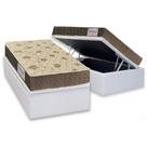 Cama Box Baú Solteiro: Colchão Anatômico Orthoflex D33 / EP Matera + Base CRC Courano White(88x188)