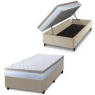 Cama Box Baú Solteiro Colchão Com Molas Ensacadas. Cama Box Baú Solteiro Colchão Com Molas Ensacadas.