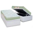 Cama Box Baú Solteiro: Colchão Espuma Castor D33 Sleep Max Euro Pillow + Base CRC Courano White(88x188) Cama Box Baú Solteiro: Colchão Espuma Castor D33 Sleep Max Euro Pillow + Base CRC Courano White(88x188)
