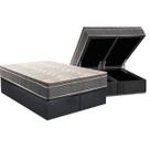 Cama Box Baú Solteiro: Colchão Espuma D45 Paropas Conforto Mega Firme + Base CRC Suede Gray (88x188) Cama Box Baú Solteiro: Colchão Espuma D45 Paropas Conforto Mega Firme + Base CRC Suede Gray (88x188)