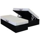 Cama Box Baú Solteiro: Colchão Espuma Herval D28 / AG65 Frontier + Base CRC Suede Black(88x188) Cama Box Baú Solteiro: Colchão Espuma Herval D28 / AG65 Frontier + Base CRC Suede Black(88x188)