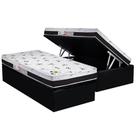 Cama Box Baú Solteiro: Colchão Espuma Luckspuma D33 / AG65 Aspen 50 Pró Saúde + Base CRC Suede Black(88x188) Cama Box Baú Solteiro: Colchão Espuma Luckspuma D33 / AG65 Aspen 50 Pró Saúde + Base CRC Suede Black(88x188)