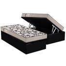 Cama Box Baú Solteiro: Colchão Espuma Ortobom D26 Physical Ultra Resistente + Base CRC Suede Black(88x188) Cama Box Baú Solteiro: Colchão Espuma Ortobom D26 Physical Ultra Resistente + Base CRC Suede Black(88x188)
