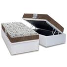 Cama Box Baú Solteiro: Colchão Espuma Probel D45 ProDormir Advanced + Base CRC Courano White(88x188) Cama Box Baú Solteiro: Colchão Espuma Probel D45 ProDormir Advanced + Base CRC Courano White(88x188)