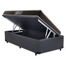 Cama Box Baú Solteiro Colchão Mola Bonnel NK Camas + Box Sintético 61x88x188