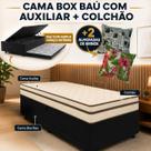 Cama Box Baú Solteiro Colchão Mola Ensacada Decor Box Colchão Comfort 88x188cm Auxiliar Preto e 2 Almofada de brinde OFERTA LIMITADA Cama Box Baú Solteiro Colchão Mola Ensacada Decor Box Colchão Comfort 88x188cm Auxiliar Preto e 2 Almofada de brinde OFERTA LIMITADA