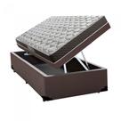 Cama Box Baú Solteiro Colchão Mola Ensacada NK Camas + Box Sintético 61x88x188
