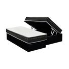 Cama Box Baú Solteiro: Colchão Molas Bonnel Luckspuma Eagle New + Base CRC Suede Black(88x188) Cama Box Baú Solteiro: Colchão Molas Bonnel Luckspuma Eagle New + Base CRC Suede Black(88x188)