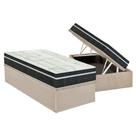 Cama Box Baú Solteiro: Colchão Molas Bonnel Orthoflex Venezia + Base CRC Suede Clean(88x188) Cama Box Baú Solteiro: Colchão Molas Bonnel Orthoflex Venezia + Base CRC Suede Clean(88x188)