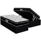 Cama Box Baú Solteiro: Colchão Molas Bonnel Ortobom Nanolastic Physical + Base CRC Courano Black(88x188) Cama Box Baú Solteiro: Colchão Molas Bonnel Ortobom Nanolastic Physical + Base CRC Courano Black(88x188)