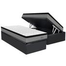 Cama Box Baú Solteiro: Colchão Molas Ensacadas Orthoflex Titan + Base CRC Suede Gray (88x188) Cama Box Baú Solteiro: Colchão Molas Ensacadas Orthoflex Titan + Base CRC Suede Gray (88x188)