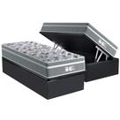 Cama Box Baú Solteiro: Colchão Molas Ensacadas Probel MasterPocket ProDormir Evolution + Base CRC Suede Gray(88x188) Cama Box Baú Solteiro: Colchão Molas Ensacadas Probel MasterPocket ProDormir Evolution + Base CRC Suede Gray(88x188)