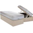 Cama Box Baú Solteiro: Colchão Molas MasterPocket Ensacadas Herval Maxspring American + Base CRC Suede Clean (88x188)
