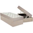 Cama Box Baú Solteiro: Colchão Molas Ortobom Hotelaria Multilastic Orthotel SuperLuxo + Base CRC Suede Clean(88x188)