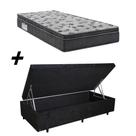 Cama Box Baú Solteiro + Colchão Ortobom Iso 1.0.0 Ortopillow D33 68x88x188