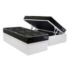 Cama Box Baú Solteiro + Colchão Ortopédico Kappesberg D28 Anatômico Onix + Base CRC Corano White