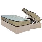 Cama Box Baú Solteiro: Colchão Ortopédico Paropas AG65 Sofistic Clean + Base CRC Suede Clean (88x188)