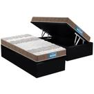Cama Box Baú Solteiro: Colchão Ortopédico Probel D33 / EP Guarda Costas PróIntense Double Face + Base CRC Suede Black(88x188) Cama Box Baú Solteiro: Colchão Ortopédico Probel D33 / EP Guarda Costas PróIntense Double Face + Base CRC Suede Black(88x188)