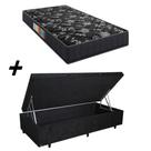 Cama Box Baú Solteiro + Colchão Portobel Verona D28 57x88x188