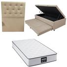Cama Box Baú Solteiro com Auxiliar Bicama Colchão Doss Molas Ensacadas 30cm Kit Completo com Cabeceira Botonê Diversas Cores Cama Box Baú Solteiro com Auxiliar Bicama Colchão Doss Molas Ensacadas 30cm Kit Completo com Cabeceira Botonê Diversas Cores