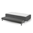 Cama Box Bau Solteiro Com Auxiliar Semi Ortopedico Poliester 088X188