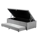 Cama Box Baú Solteiro com Cama Auxiliar 3 em 1 S. Design - 88x188