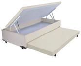Cama Box Baú Solteiro Com Colchão Auxiliar 088x188 Em material sintético Blindada Reforçada Cama Box Baú Solteiro Com Colchão Auxiliar 088x188 Em material sintético Blindada Reforçada